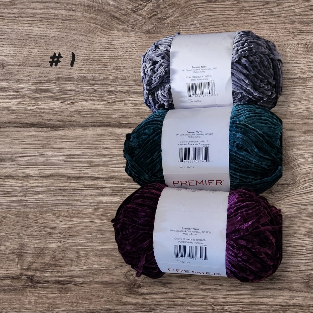 3 Premier Retro velvet skeins